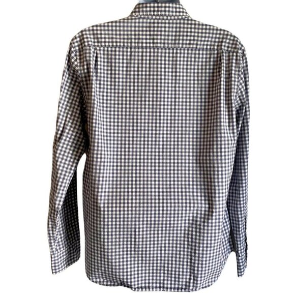 Bonobos Blueish Grey Checkered Long Sleeve Button Down Shirt Slim Fit XL - Picture 6 of 10